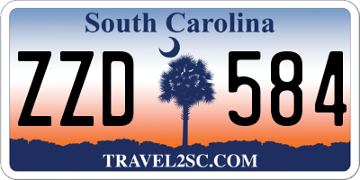 SC license plate ZZD584