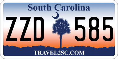 SC license plate ZZD585
