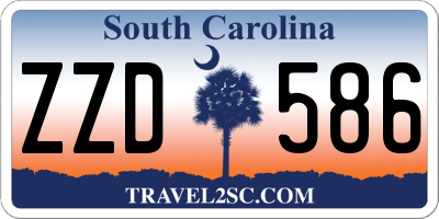 SC license plate ZZD586