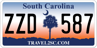 SC license plate ZZD587