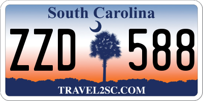 SC license plate ZZD588