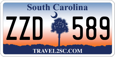 SC license plate ZZD589