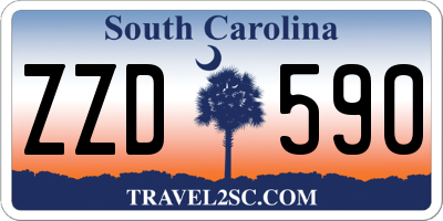 SC license plate ZZD590
