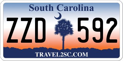 SC license plate ZZD592