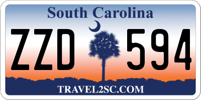 SC license plate ZZD594