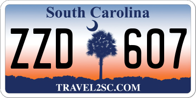 SC license plate ZZD607