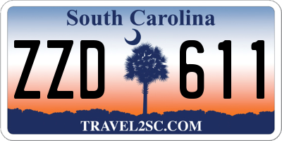 SC license plate ZZD611