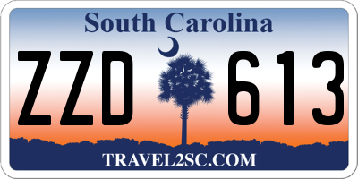 SC license plate ZZD613