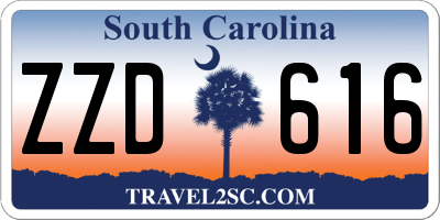 SC license plate ZZD616