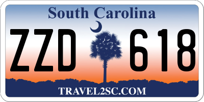 SC license plate ZZD618