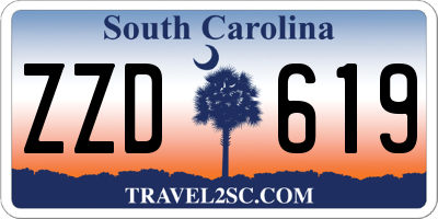 SC license plate ZZD619