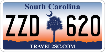 SC license plate ZZD620