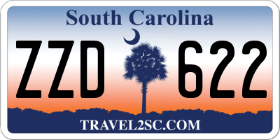 SC license plate ZZD622