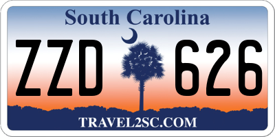 SC license plate ZZD626