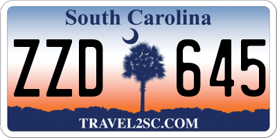 SC license plate ZZD645