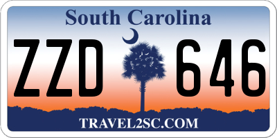SC license plate ZZD646