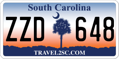 SC license plate ZZD648