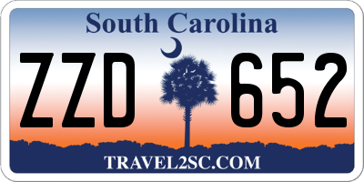 SC license plate ZZD652