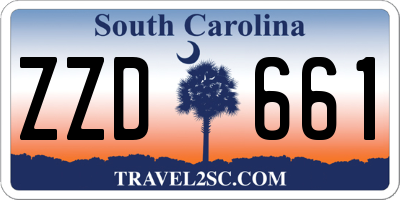 SC license plate ZZD661