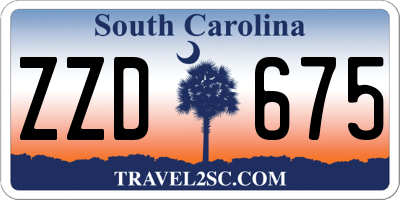 SC license plate ZZD675