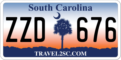 SC license plate ZZD676