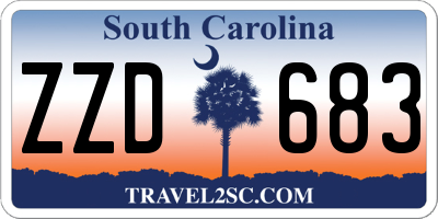 SC license plate ZZD683