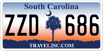 SC license plate ZZD686