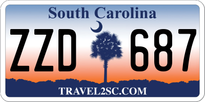 SC license plate ZZD687