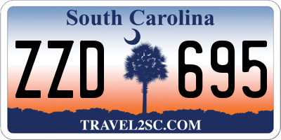 SC license plate ZZD695