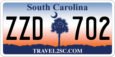 SC license plate ZZD702