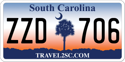 SC license plate ZZD706