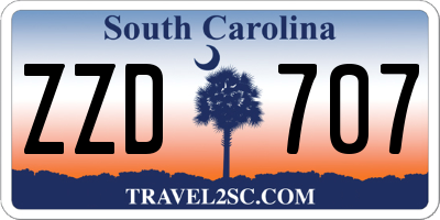 SC license plate ZZD707