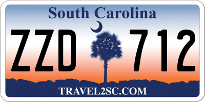 SC license plate ZZD712