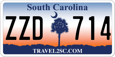 SC license plate ZZD714