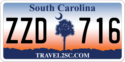 SC license plate ZZD716