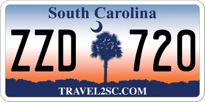 SC license plate ZZD720