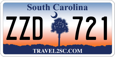 SC license plate ZZD721