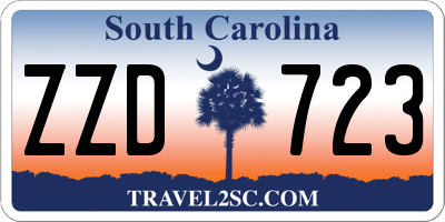 SC license plate ZZD723