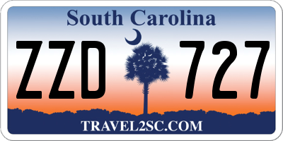 SC license plate ZZD727