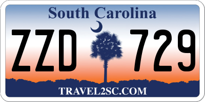 SC license plate ZZD729
