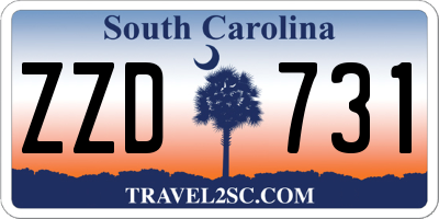 SC license plate ZZD731