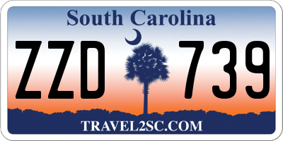 SC license plate ZZD739