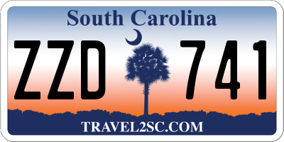 SC license plate ZZD741