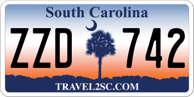 SC license plate ZZD742
