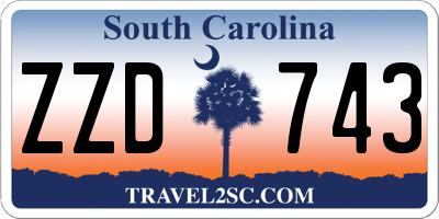 SC license plate ZZD743
