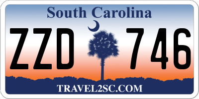 SC license plate ZZD746