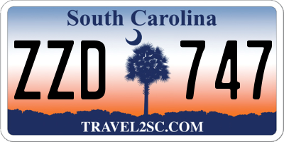 SC license plate ZZD747