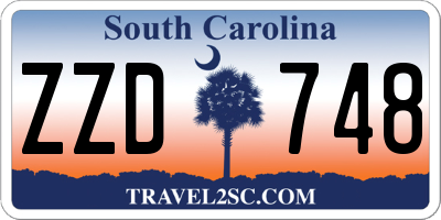 SC license plate ZZD748