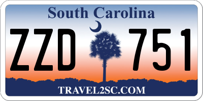 SC license plate ZZD751