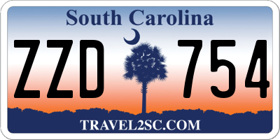 SC license plate ZZD754